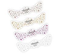 ZEPFJHE Paillettes Freckles Visage Temporaire Tatoué Scintille De Maquillage Patchs Chanteurs Concerts Country Festival Raves Accessoires Paillettes Rousseur
