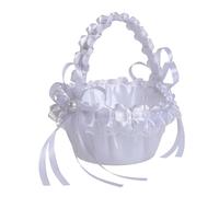 ZEPFJHE Panier À Pétales Blanc De Européen Design Ergonomique Pour Décorations Cérémonie Filles Fleurs Panier Dispersion Filles Fleurs