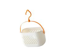 ZEPFJHE Panier de douche suspendu avec trous de drainage et poignée pour salle de bain pour articles de toilette et produits cosmétiques pour salle de bain, chambre à coucher, cuisine