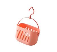 ZEPFJHE Panier de douche suspendu avec trous de drainage et poignée pour salle de bain pour articles de toilette et produits cosmétiques pour salle de bain, chambre à coucher, cuisine