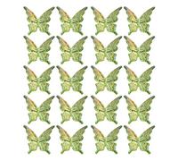 ZEPFJHE Paquet De 20 Perles Papillon Légères pour Fabrication Bijoux Et Décoration La Maison des D'espaceur Acrylique Accessoires pour Les