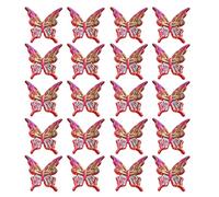 ZEPFJHE Paquet De 20 Perles Papillon Légères pour Fabrication Bijoux Et Décoration La Maison des D'espaceur Acrylique Accessoires pour Les