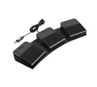 ZEPFJHE Pédale USB programmable triple pédale 3 claviers personnalisables contrôle pour PC Gaming Équipement de bureau PC Gaming Commutateurs à pied Contrôleur