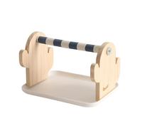 ZEPFJHE Perchoir en bois naturel pour perroquets avec base antidérapante pour le divertissement des oiseaux, facile à déplacer, jouet debout