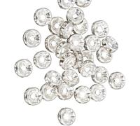 ZEPFJHE Perles De 8 Mm Spacer Spacer Charme en Rond en Vrac pour Le Collier Projets D'artisanat Bijoux