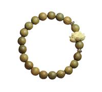 ZEPFJHE Perles en bois élégantes et élastiques à longueur réglable - Bijoux tendance - Cadeau pour femmes et filles - Perles de prière en bois, taille unique, Comme décrit