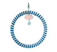 ZEPFJHE Perroquets Grimpant Swing Corde De Coton Perchoir des Anneaux Suspendus