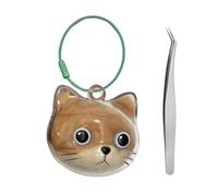ZEPFJHE Perte pour Animaux De Compagnie Cénotaphe Keychain Transportable Hair Storage Bottle pour Les Propriétaires De Deuil Et Les Bien-aimés Animaux PVC Pet Artefact Pet Artefact