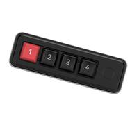 ZEPFJHE Petit clavier de jeu mécanique à 4 touches programmable, échange à chaud, double port USB C avec éclairage couleur