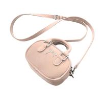 ZEPFJHE Petit sac à bandoulière pour femme - Joli nœud - En cuir synthétique - Sac de bowling tendance, Noir