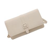 ZEPFJHE Petit sac carré en cuir synthétique pour femme - Bandoulière simple - Messagers tendance - Petit sac carré en cuir synthétique - Pour les trajets quotidiens, beige, One Size