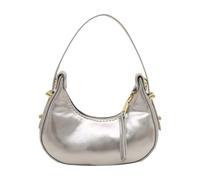 ZEPFJHE Petit sac de soirée Moon léger PU sac à main tendance avec poignée supérieure pour les trajets quotidiens et les tenues décontractées, Noir