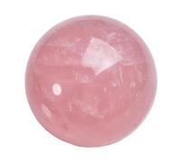 ZEPFJHE Petite boule de cristal de quartz rose délicate de 4 cm pour chambre à coucher, bureau, décoration de bureau pour promouvoir la tranquillité sphère de quartz rose
