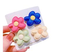 ZEPFJHE Petite pince à cheveux en forme de fleur irrégulière pour enfants, femmes, adolescentes