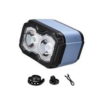 ZEPFJHE Phare de vélo d ' équitation, éclairage à Deux lentilles avec Corps de Guidon Compact 55 x 42 x 42 mm pour Une Utilisation sur Route pour Le Cyclisme, éclairage de vélo, Phare Compact, Lampe