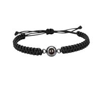ZEPFJHE Pierre mate tendance avec inscription « I Loves You » en 100 langues - Idéal pour la Saint-Valentin ou les anniversaires - Corde tissée à la main, taille unique, Comme décrit