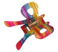 ZEPFJHE Pince à cheveux pour femmes et filles - Barrettes en forme de nœud en acétate - Pince à ressort colorée