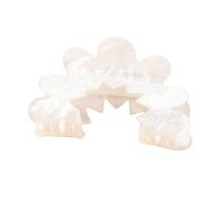 ZEPFJHE Pince à cheveux tendance coréenne en acrylique pour cheveux longs - Pince à cheveux en forme de fleur - Accessoires pour femmes