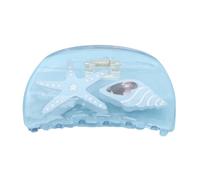 ZEPFJHE Pince à cheveux unique en forme de poisson - Grande décoration bleue - Ornement élégant et large - Pour filles