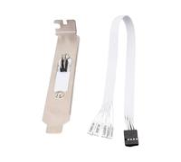 ZEPFJHE Plaque d'obturation PCIE pleine hauteur avec câble de 30 cm pour réparation d'ordinateur MATX et modding cordon d'alimentation PCIE