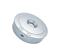 ZEPFJHE Plateforme rotative silencieuse avec différents modes d'éclairage - Support de bureau en cristal - Convient pour une exposition d'artefacts de collection - Base LED, taille unique, Comme