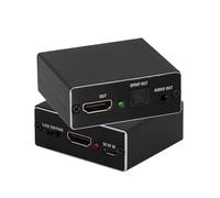 ZEPFJHE Plug And Play Extracteur HDTV 4K HDTV Séparateur vidéo optique 5.1 Son Surround Coque en métal Répartiteur anti-interférence