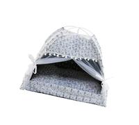 ZEPFJHE Plushie Tente tipi confortable pour chaton chien lit amovible lavable animal matelas pour petits animaux de compagnie