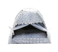 ZEPFJHE Plushie Tente tipi confortable pour chaton chien lit amovible lavable animal matelas pour petits animaux de compagnie