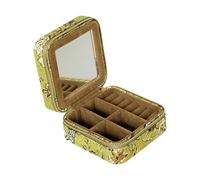 ZEPFJHE Pochettes à bijoux multifonctionnelles, boîte de rangement pratique pour colliers avec séparateurs intérieurs pour garder les accessoires démêlés pour les bagues, les bijoux, les voyages