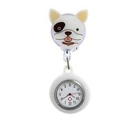 ZEPFJHE Pocket De La Montre Infirmière Rétractable avec des Cadrans À Lecture Facile Et des Couvertures Silicone À Thème Dessin Animé pour Les Travailleurs La Santé