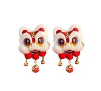 ZEPFJHE Pompons Pince à Cheveux pour Nouvel An Barrette Doux Nouvel An Plat Clip Épingle À Cheveux Pompons Élégant Cheveux Pour Bouquets Accessoires Chinois