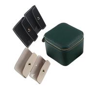 ZEPFJHE Porte-bijoux portable avec 4 sacs à bijoux, organiseurs pratiques pour femme, convient pour les voyages pour femmes, taille unique, Comme décrit