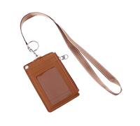 ZEPFJHE Porte-Cartes de crédit, Badge d ' identité, Porte-Monnaie, Sangle de Cou, lanière, Porte-clés pour Homme, Blocage, Portefeuille en Cuir Court avec chaîne antivol, à Main pour, Ensemble de