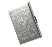 ZEPFJHE Porte-cartes de crédit en métal pour cartes de visite et de visite - Portefeuille simple et élégant pour homme et femme, Comme décrit.