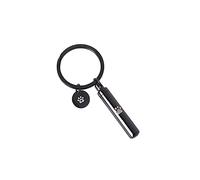 ZEPFJHE Porte-clés urne cylindrique en acier inoxydable pour cendres de chien