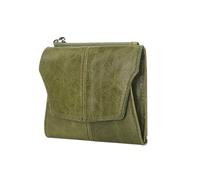 ZEPFJHE Portefeuille d'affaires élégant en cuir PU avec blocage de protection pour pièces de monnaie, poche de monnaie de voyage et emplacements pour cartes, Vert