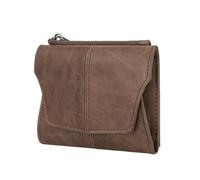 ZEPFJHE Portefeuille d'affaires élégant en cuir PU avec blocage de protection pour pièces de monnaie, poche de monnaie de voyage et emplacements pour cartes, café