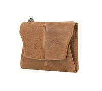 ZEPFJHE Portefeuille d'affaires élégant en cuir PU avec blocage de protection pour pièces de monnaie, poche de monnaie de voyage et emplacements pour cartes, marron