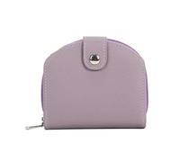ZEPFJHE Portefeuille élégant de couleur unie en cuir synthétique avec porte-cartes pour le quotidien, violet