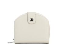 ZEPFJHE Portefeuille pour femme avec porte-cartes - Petit porte-monnaie élégant - Couleur unie - Court cuir synthétique - Pour voyage - Petit porte-cartes - Couleur unie - Court, blanc, Beauté de