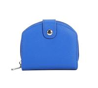 ZEPFJHE Portefeuille pour femme avec porte-cartes - Petit porte-monnaie élégant - Couleur unie - Court cuir synthétique - Pour voyage - Petit porte-cartes - Couleur unie - Court, bleu, Beauté de masse