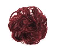 ZEPFJHE Postiche avec pince à pince - Grand chignon - Cheveux bouclés - Avec chignon - Extensions de cheveux désordonnés