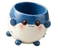 ZEPFJHE Pot de fleurs ludiques en résine style dessin animé, parfait pour les plantes grasses et les petites plantes dans le salon, ajoute du plaisir à n'importe quel espace en résine