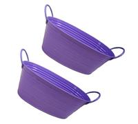 ZEPFJHE Pot de fleurs ovale avec double poignée, idéal pour la maison, le mariage, la décoration de plantes, intérieur ou extérieur, pot de fleurs en métal