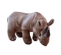 ZEPFJHE Poupée réaliste en Peluche rhinocéros, Light Brown L | pour les tout-petits, faire semblant de, jouet à câliner