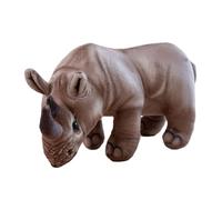 ZEPFJHE Poupée réaliste en Peluche rhinocéros, Light Brown S | pour les tout-petits, faire semblant de, jouet à câliner