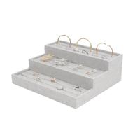 ZEPFJHE Présentoir à bijoux attrayant - Étagère de rangement efficace pour boucles d'oreilles et accessoires - Plusieurs niveaux - Organisateur de bijoux - Présentoir d'accessoires de comptoir