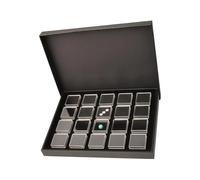 ZEPFJHE Présentoir à bijoux en acrylique à plusieurs compartiments pour catégorisation efficace des pierres précieuses - Boîte de rangement transparente pour femme