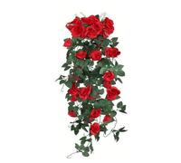 ZEPFJHE Présentoir De Roses Artificielles sans Entretien pour Porche Jardin Guirlandes Fausses Fleurs Réalistes Guirlandes Mariage Durables