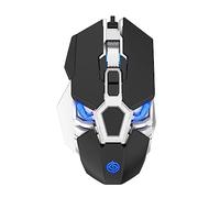 ZEPFJHE Q18 Souris de jeu ergonomique 9 touches LED 6400 DPI optique programmation macro USB souris de jeu
